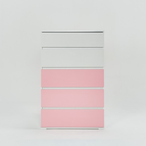 요아로 5단 서랍장 핑크 (6color)
